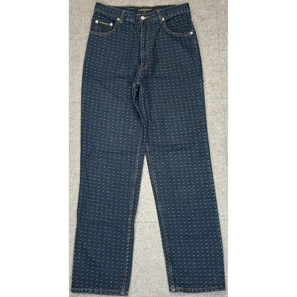 Marithe Francois‎ Girbaud Women's Vtg Rare Polka Dot Pattern Denim Jeans Size 29